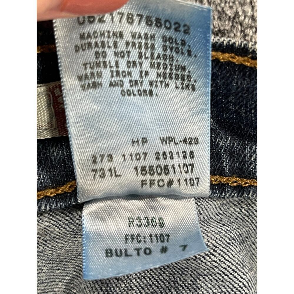 Levi's 505 Straight Leg Distressed Jeans 10S Short Stretch - Picture 9 of 9